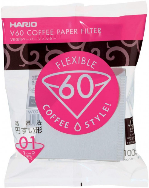 4SC000189 | Фільтр пакети Hario VCF-01 100 шт 1/2 чашки | Coffee Shop