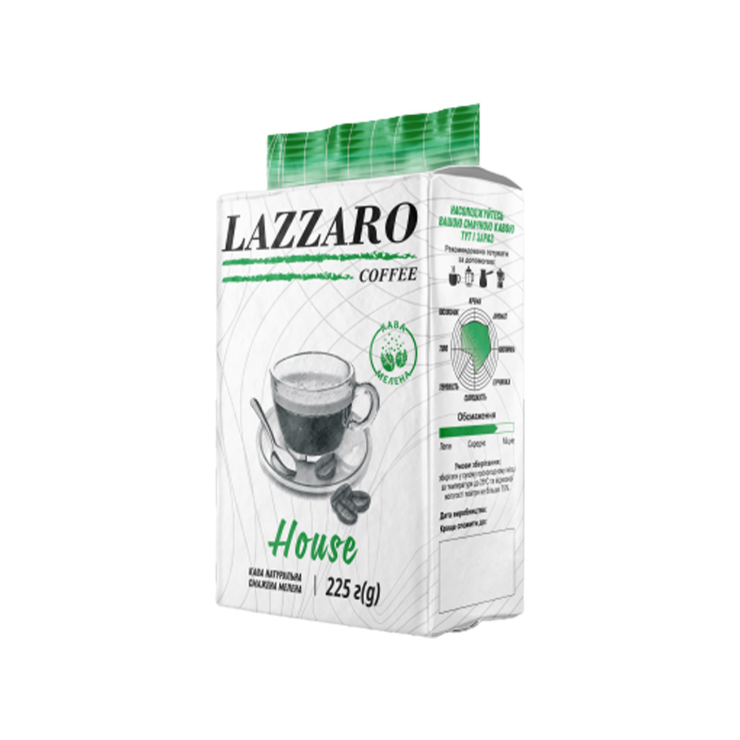 13220 | Кава мелена Lazzaro White House 225 г | Coffee Shop