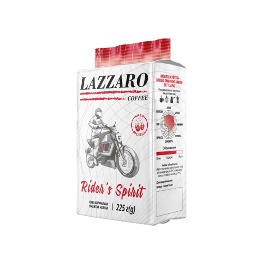 13221 | Кава мелена Lazzaro White Rider's Spirit 225 г | Coffee Shop